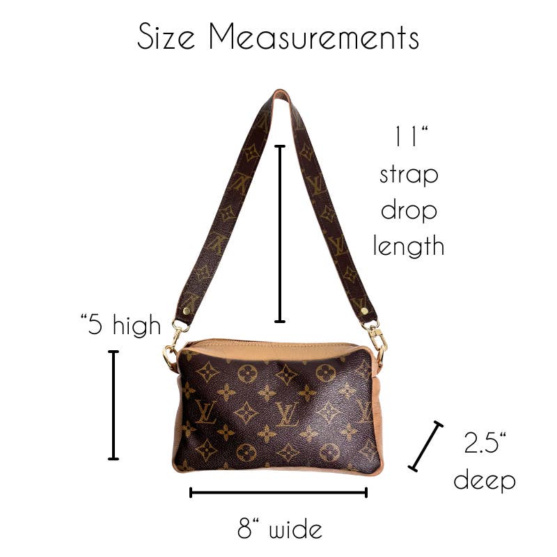 Val Shoulder Bag Full-Front Monogram – Upcycled Bronze