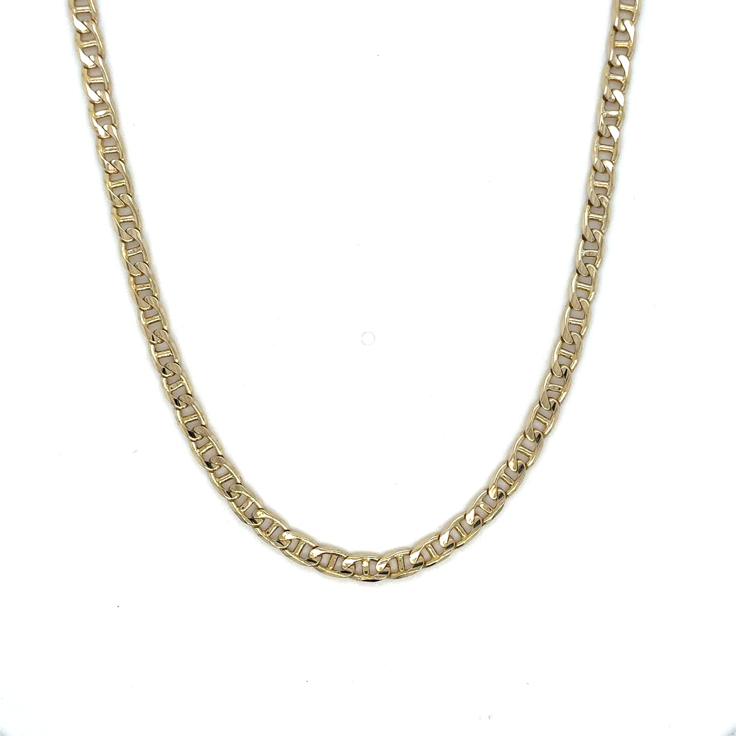 14K Yellow Gold Estate 24" Mariner Link Chain