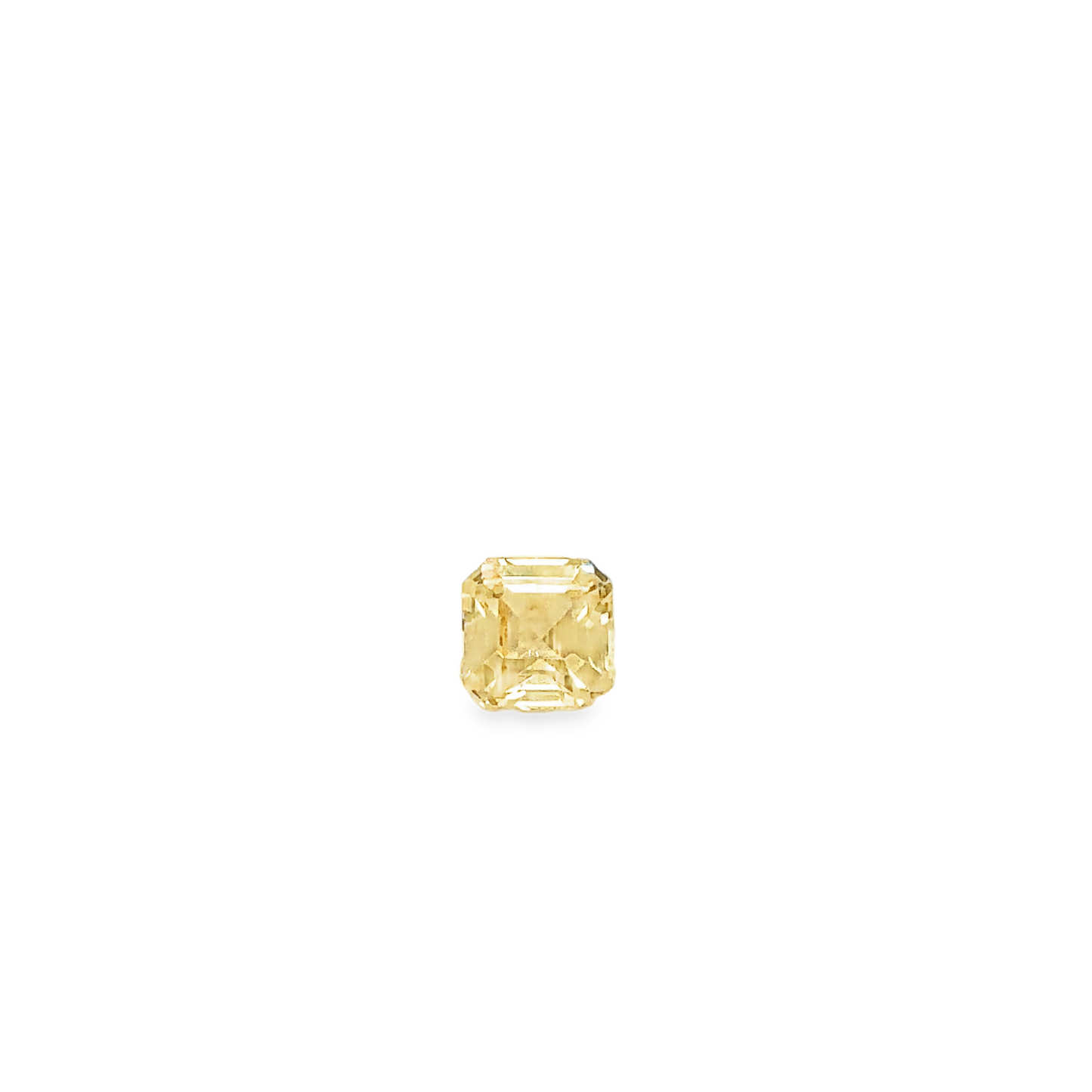 1.60CT Asscher-Cut Yellow Sapphire Loose Gemstone