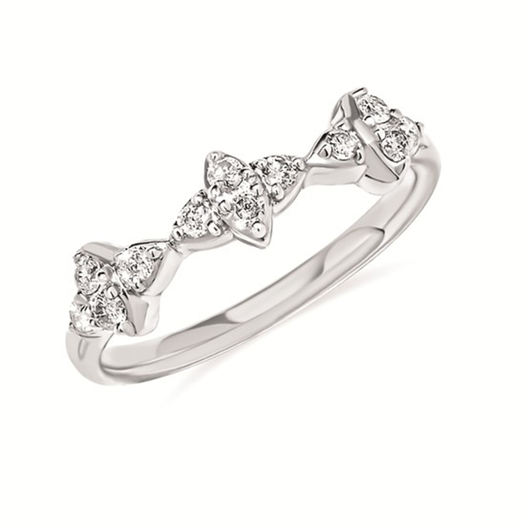 1/4 Ctw Diamond Ring in Sterling Silver