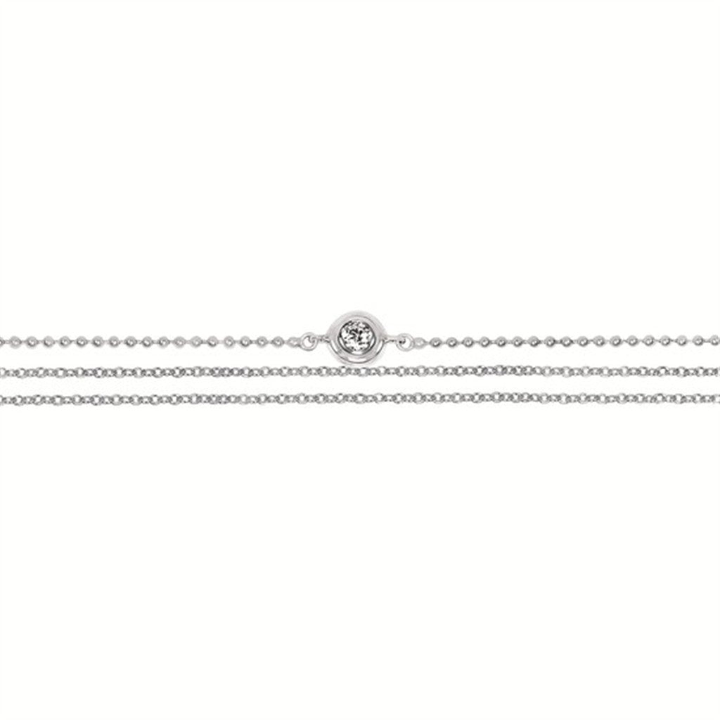 SS .04CTW Diamond Bracelet – Delicate Sparkle