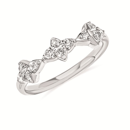 1/4 Ctw Diamond Ring in Sterling Silver