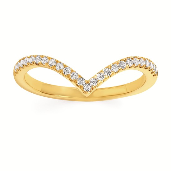 Forever Elegant® 1/6 Ctw. Diamond Wedding Band in 14K Gold