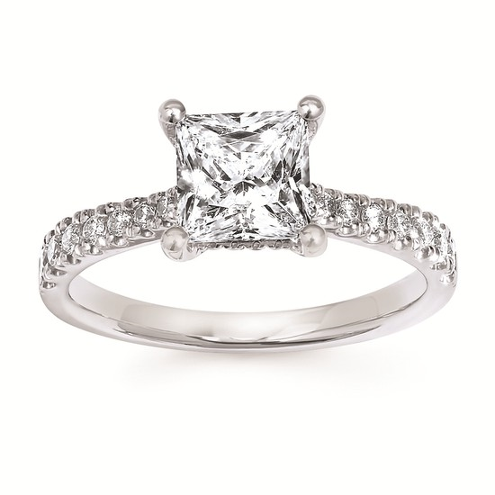 Classic Bridal 3/8 Ctw. Diamond Semi Mount in 14K Gold