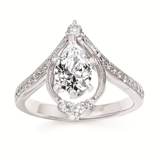 Forever Elegant® 1/4 Ctw. Diamond Semi Mount in 14K Gold