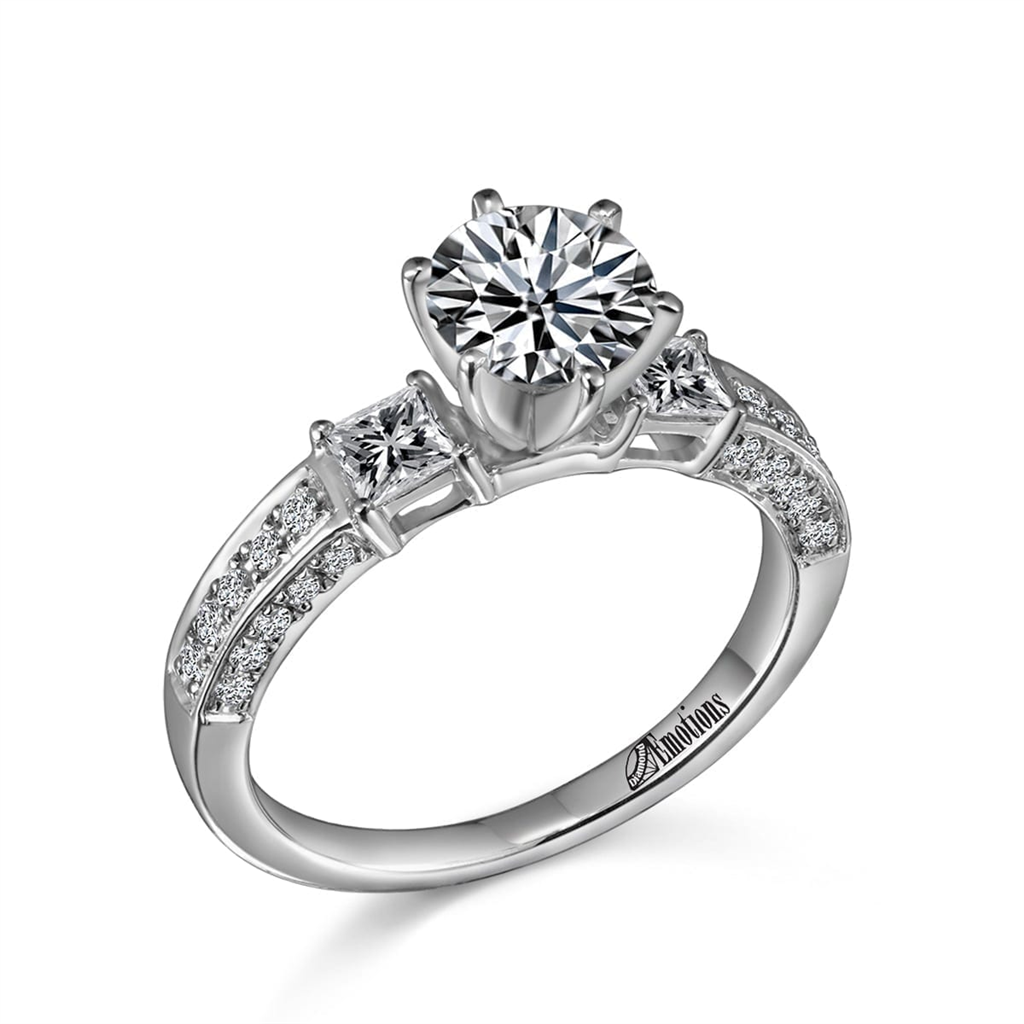 Classic Ring Semi-Mount with .62Ct Diamonds