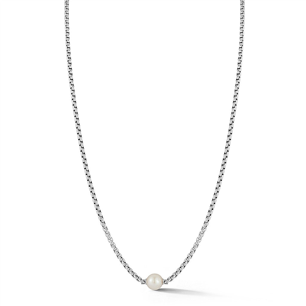 JAI Sterling Silver 2.7mm Box Chain Necklace with | Silver Necklaces