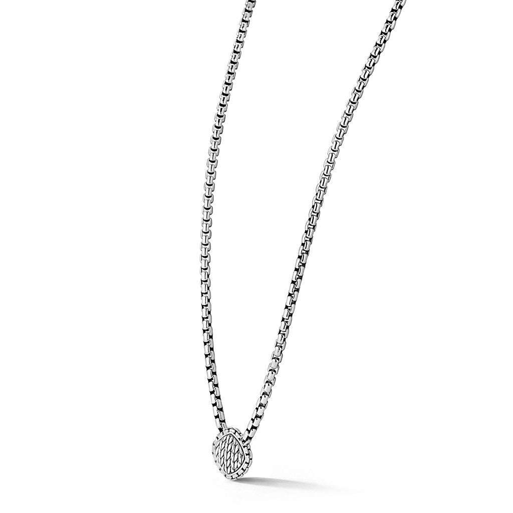 JAI Sterling Silver Artisan 3.7mm Box Chain Neckla | Silver Necklaces