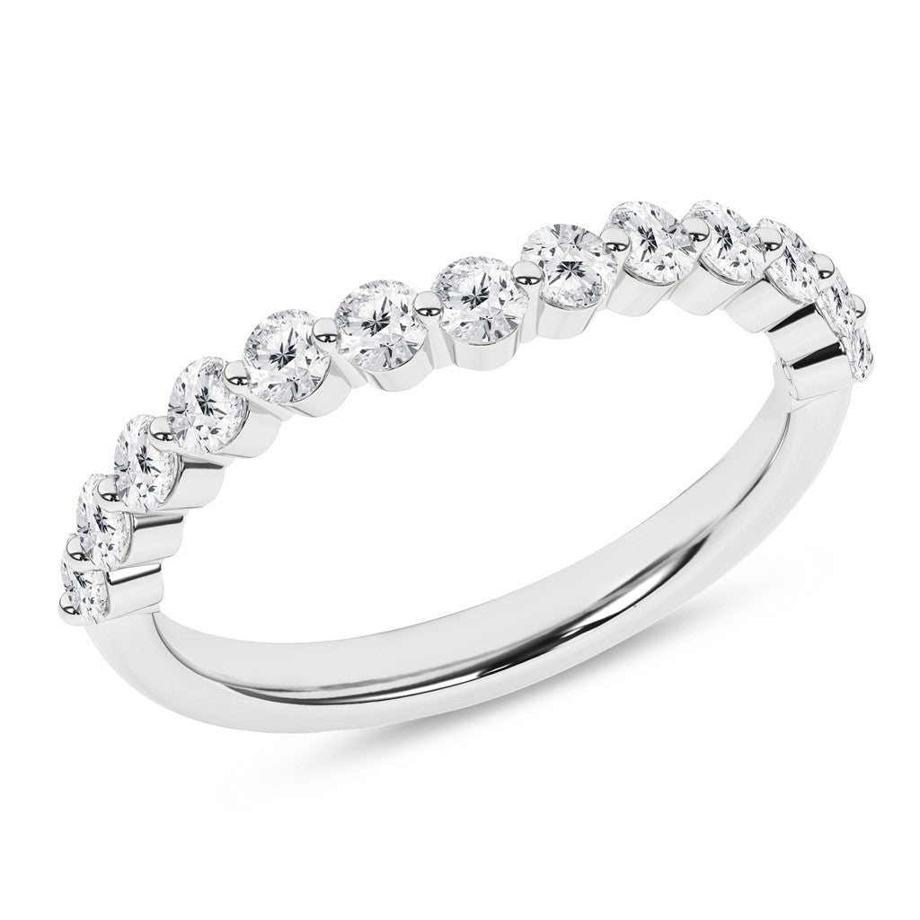 LGD .50CTW 14KWG CURVED SHARED