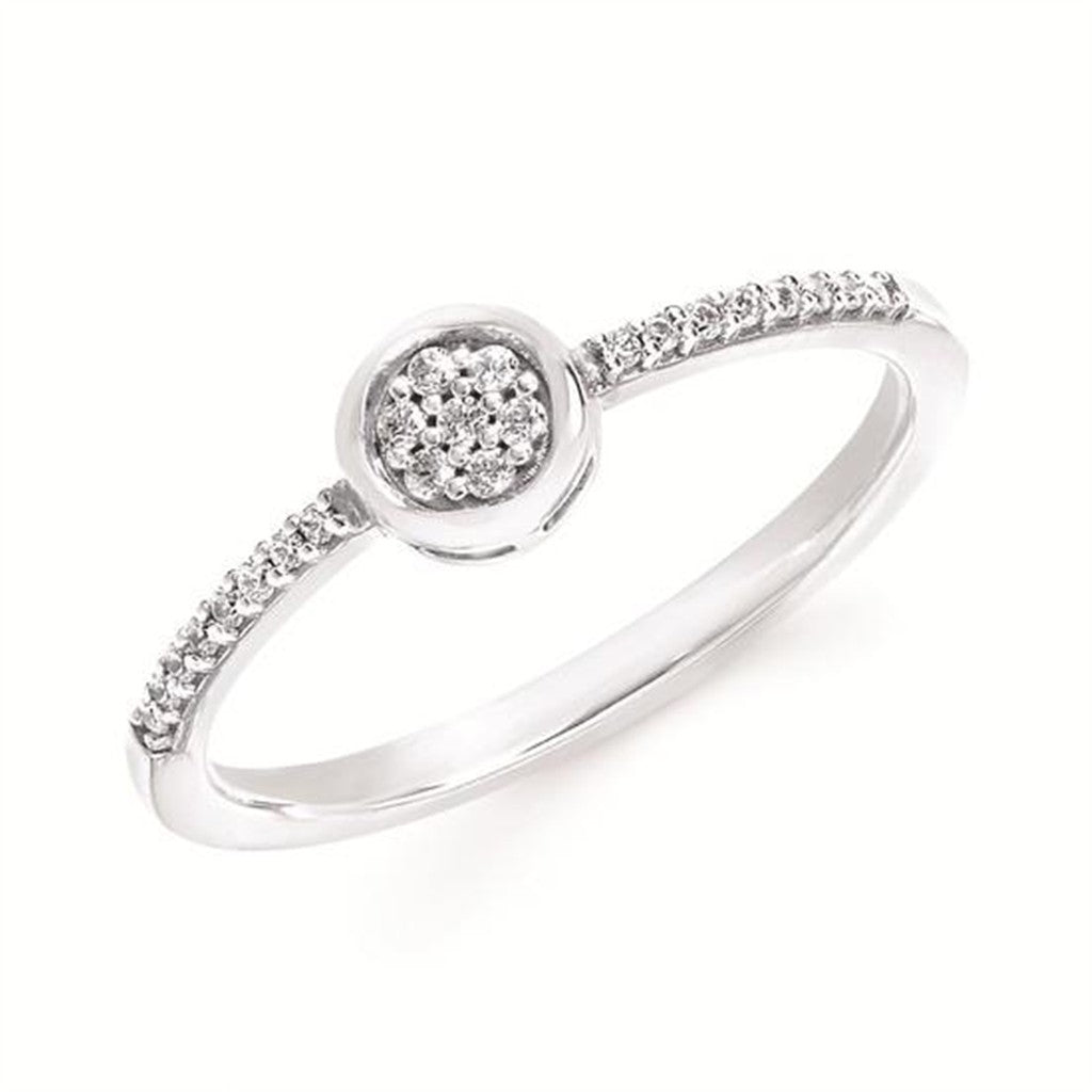 1/10 Ctw Diamond Ring in Sterling Silver