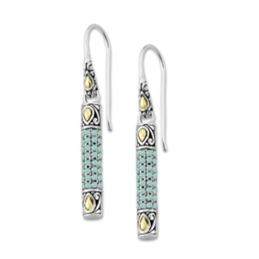 Glitter Earring - Opal Pave Birthstone Earrings