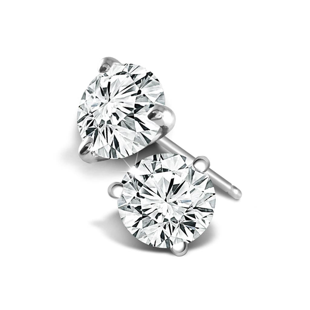 14KW 3/4CTW DIAMOND STUD EARRINGS