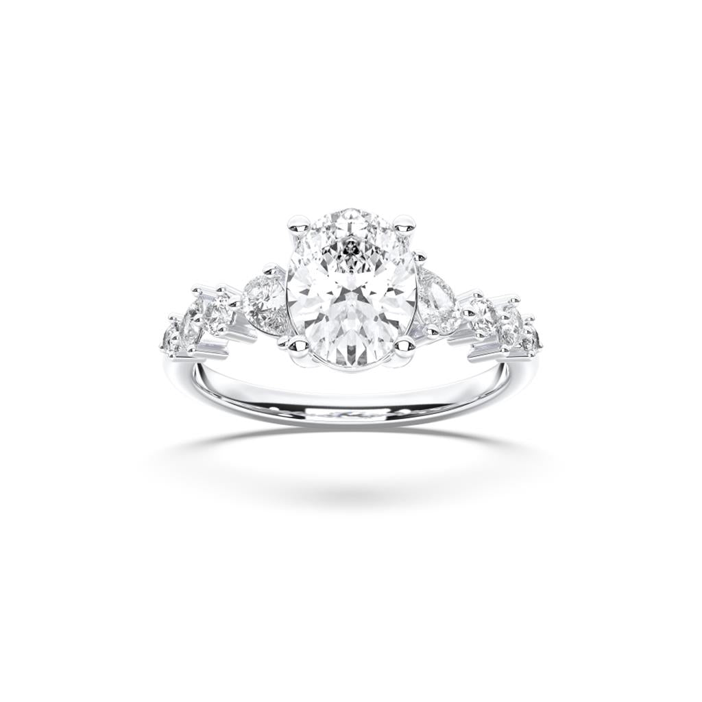 LGD 14KWG 2.46CTW Engagement Ring