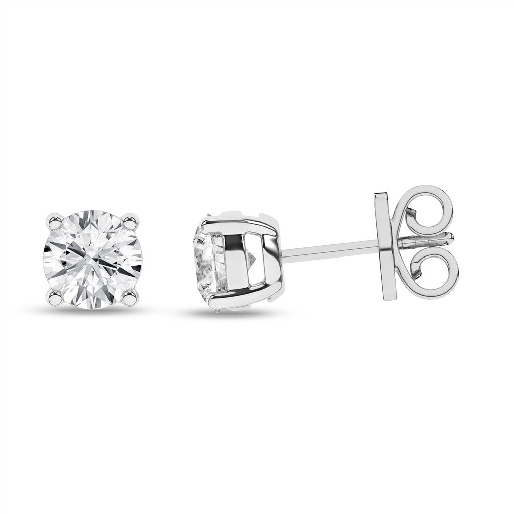 LGD 1CTW 14KWG 4 PRONG STUDS 2
