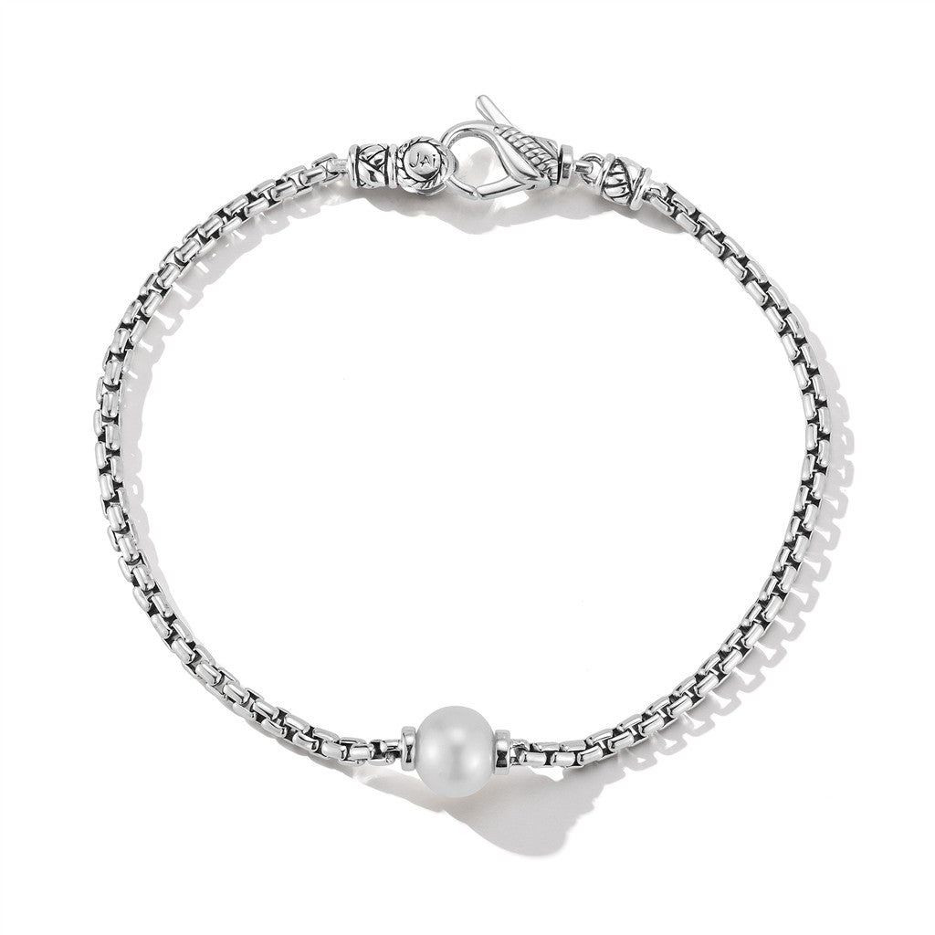 JAI Sterling Silver Cultured Freshwater Pearl Brac | Silver Bracelets