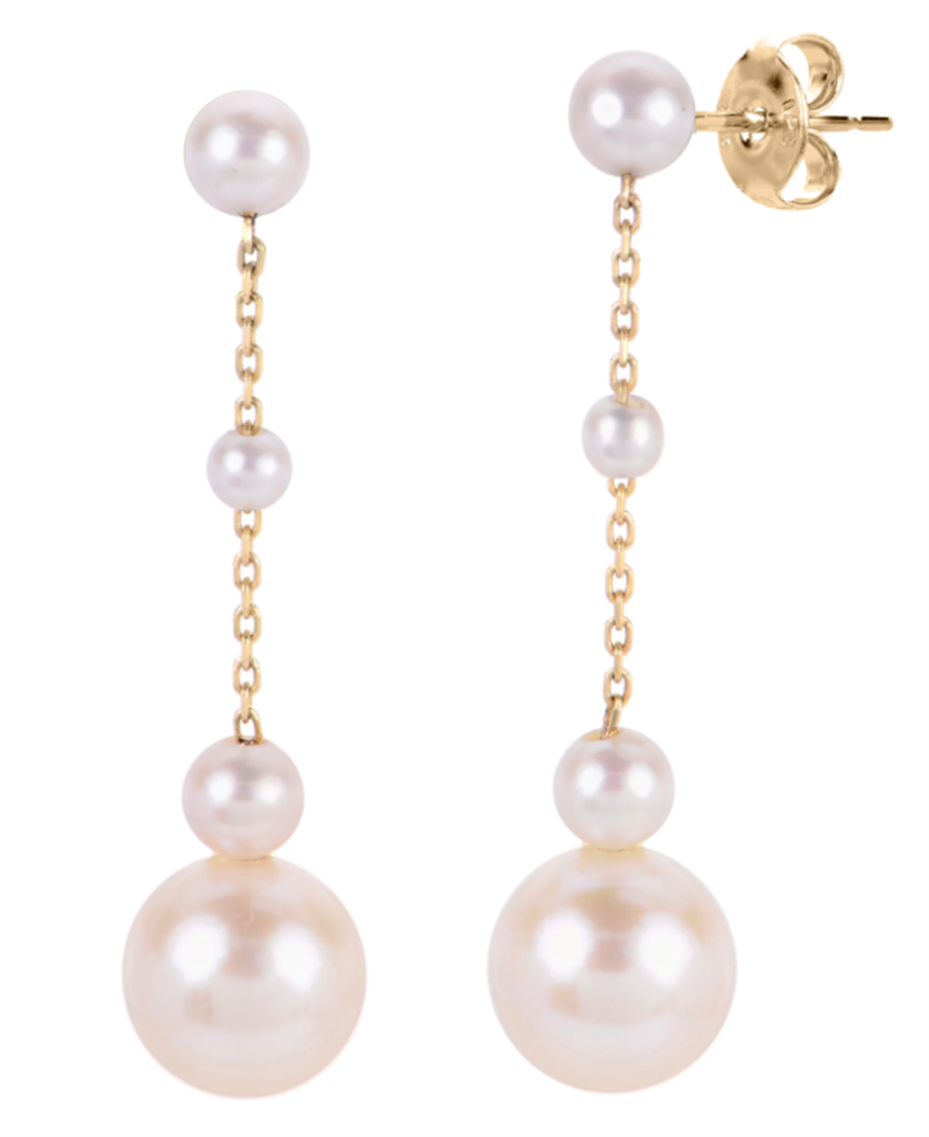 14KT Yellow Gold Freshwater Pearl Earring
