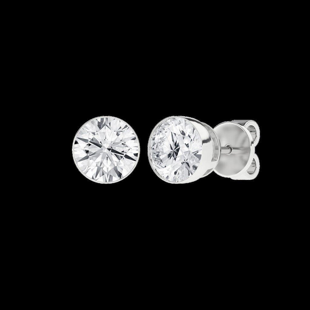 LGD 3.12CTW 14KWG BEZEL SET ST