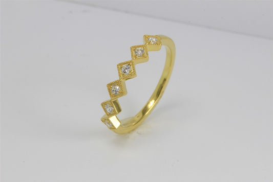 RINGS-6 RD 0.16Ct-14K Y 2.05Gm