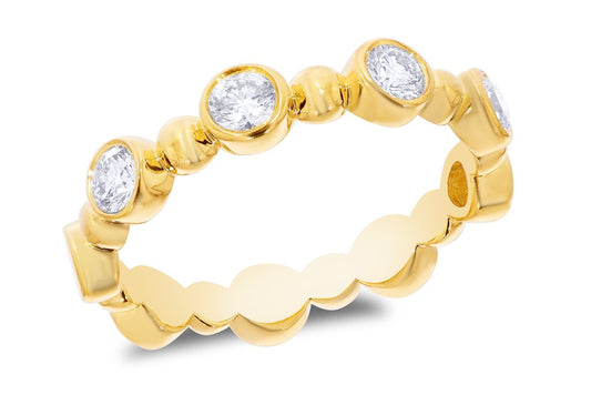 RINGS-5 RD SIZE 7 0.55Ct-14K Y
