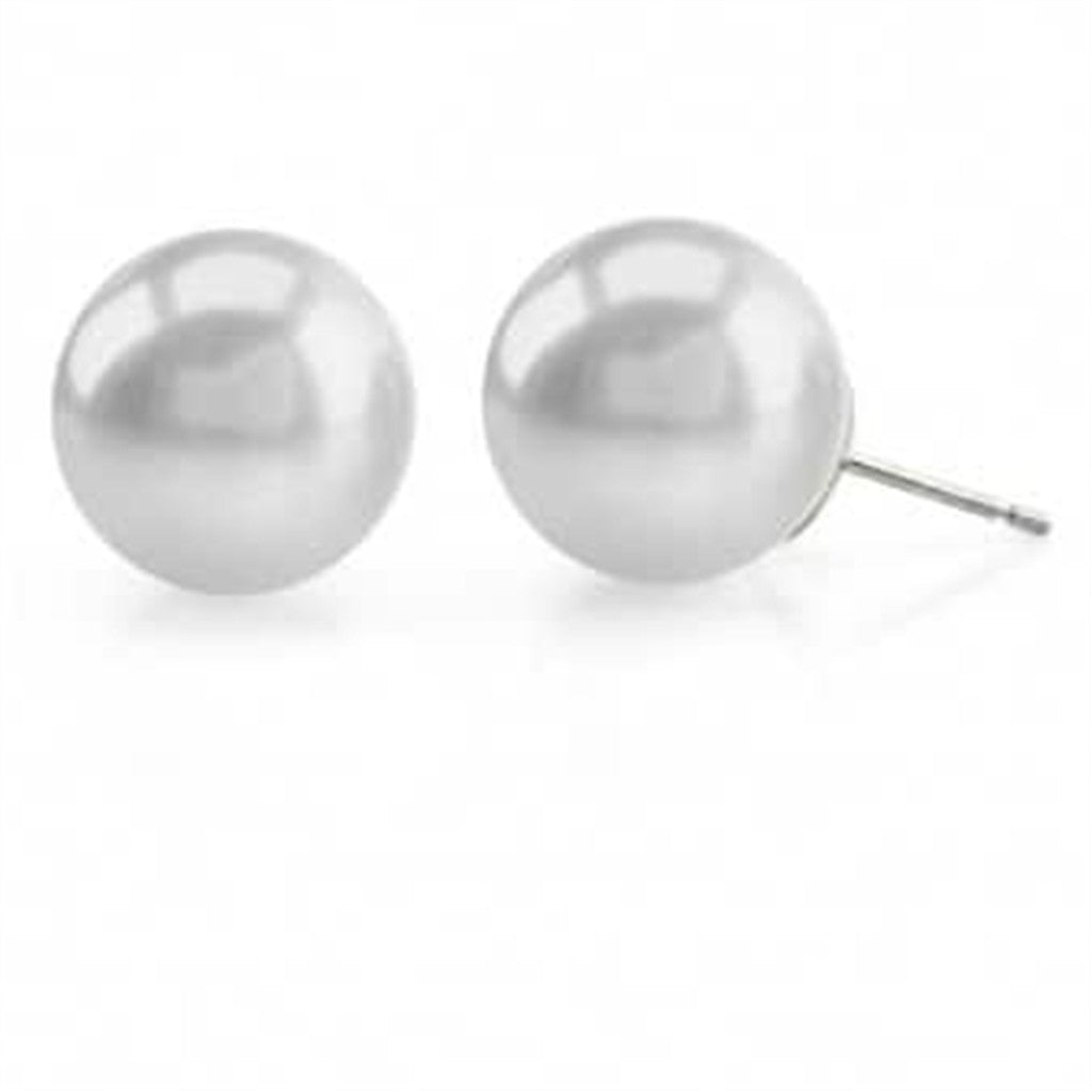 14KT White Gold Freshwater Pearl Earring