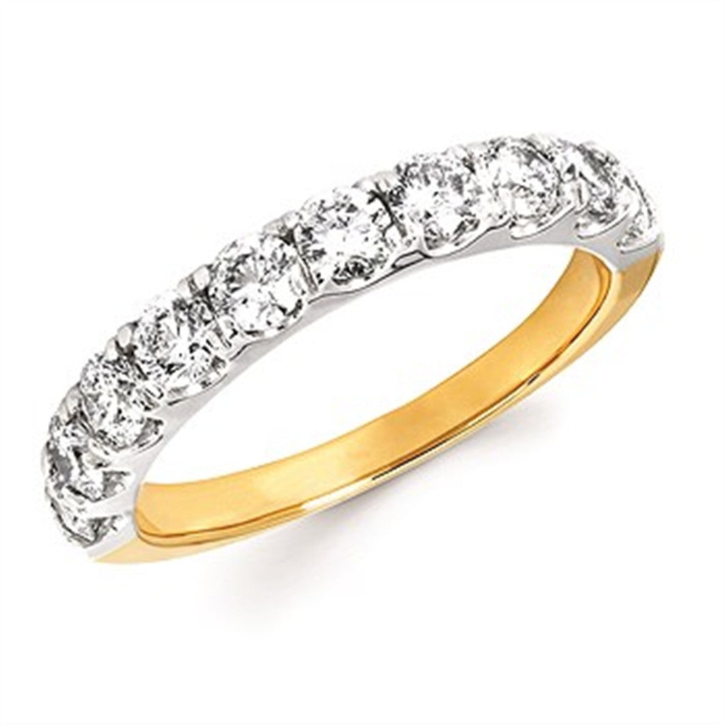 1 Ctw. Prong Set Diamond Anniversary Band in 14K Gold