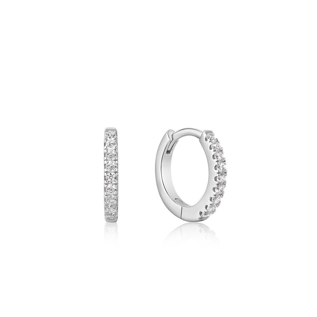 Elegant Sparkle Huggie Hoop Earrings – Ania Haie