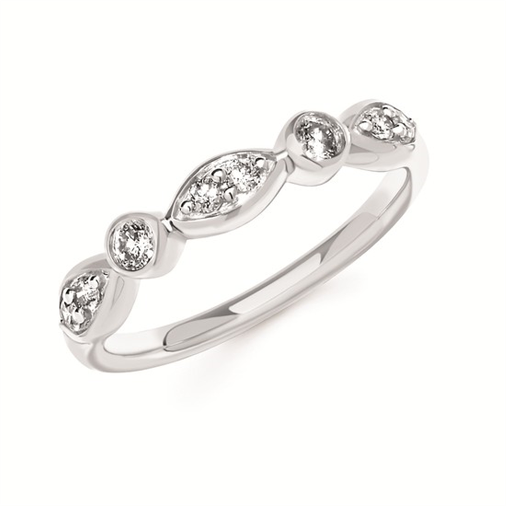 1/4 Ctw Diamond Ring in Sterling Silver