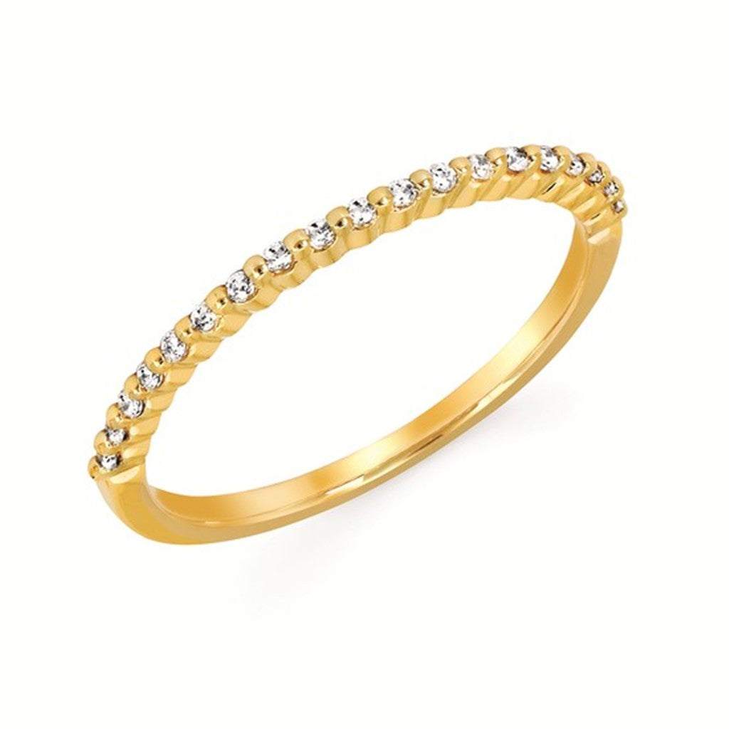 1/10 Ctw. Diamond Shared Prong Band Ring in 14K Gold