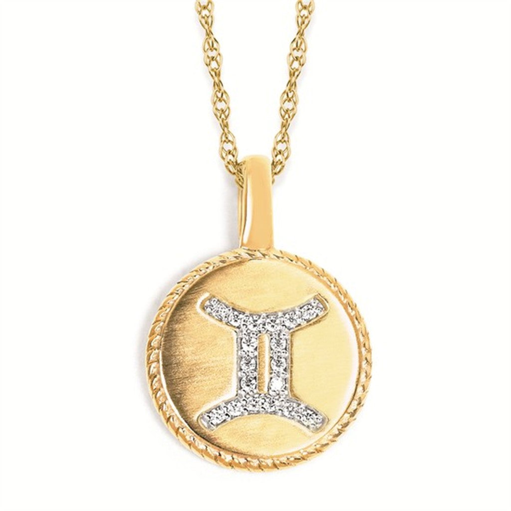 Zodiac Gemini .05 Ctw. Diamond Pendant |