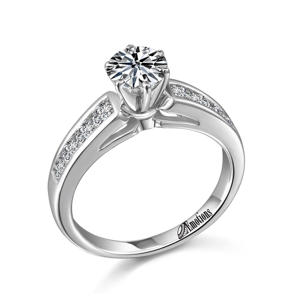 Classic Ring Semi-Mount with .45Ct Diamonds