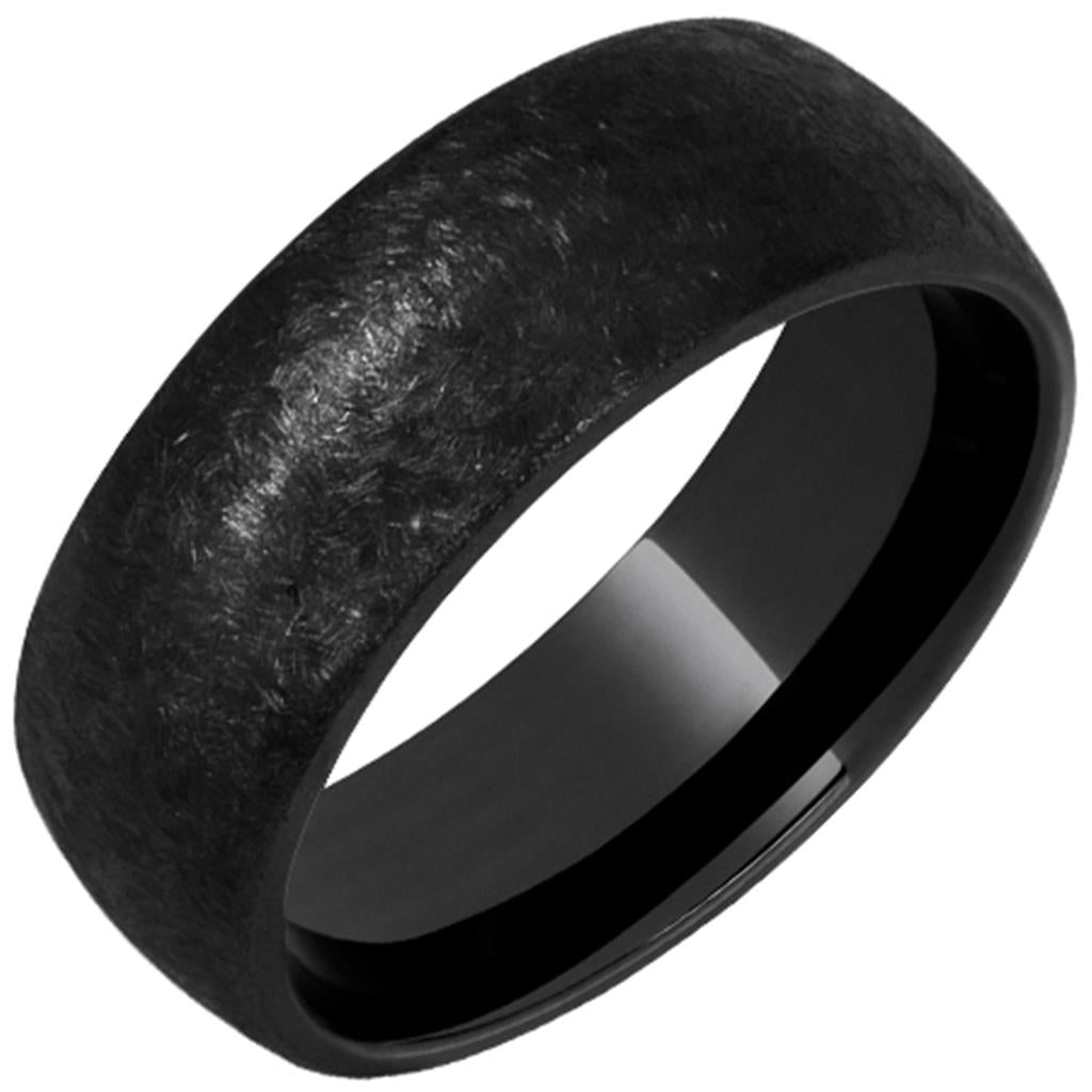 8MM Black Diamond Ceramic Ring | The Nightwatch | Sentinel Finish