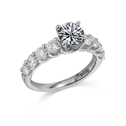 Timeless Ring Semi-Mount with 1.06Ct Diamonds