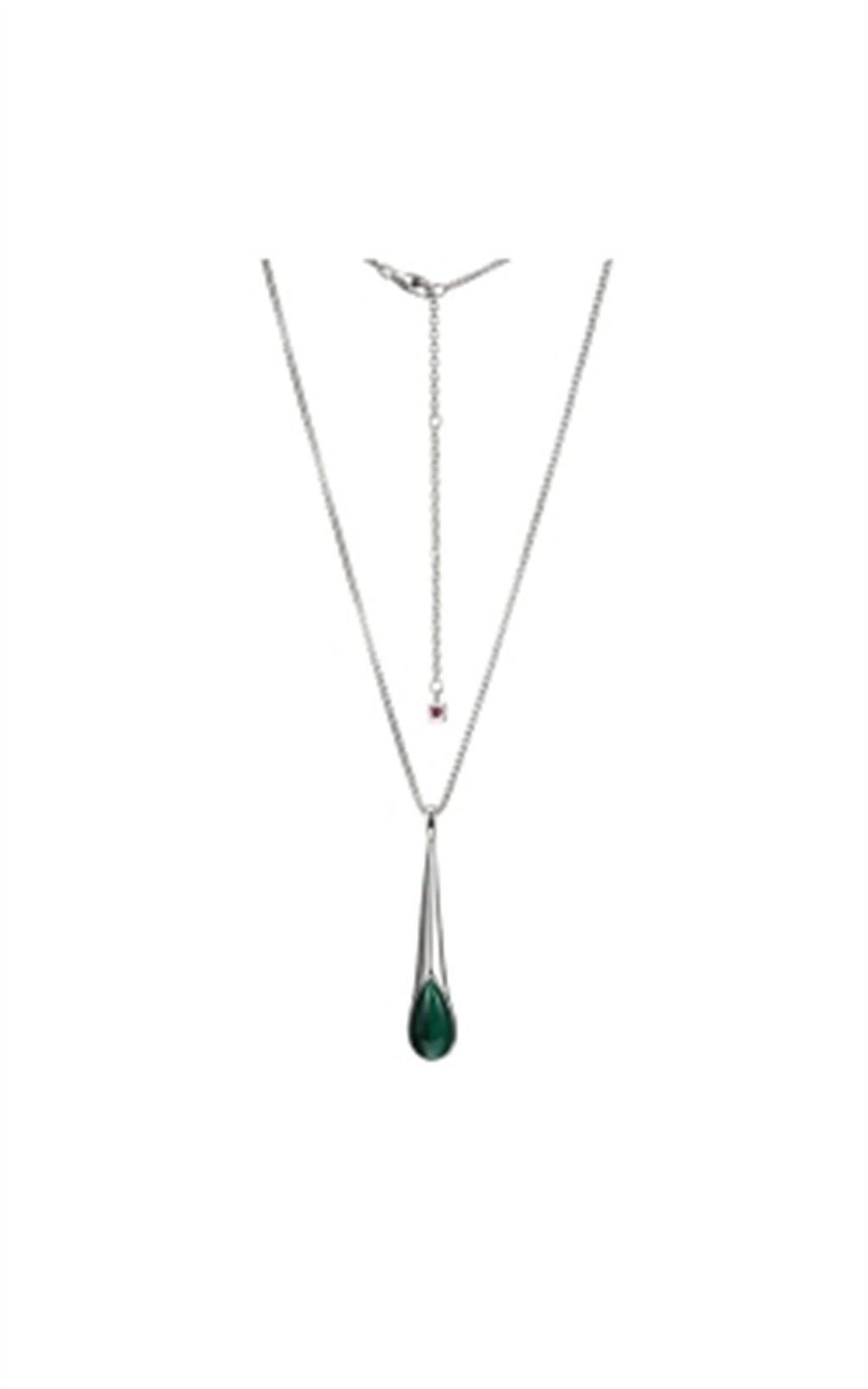 ELLE Ethereal Drops Black Agate Pendant Necklace