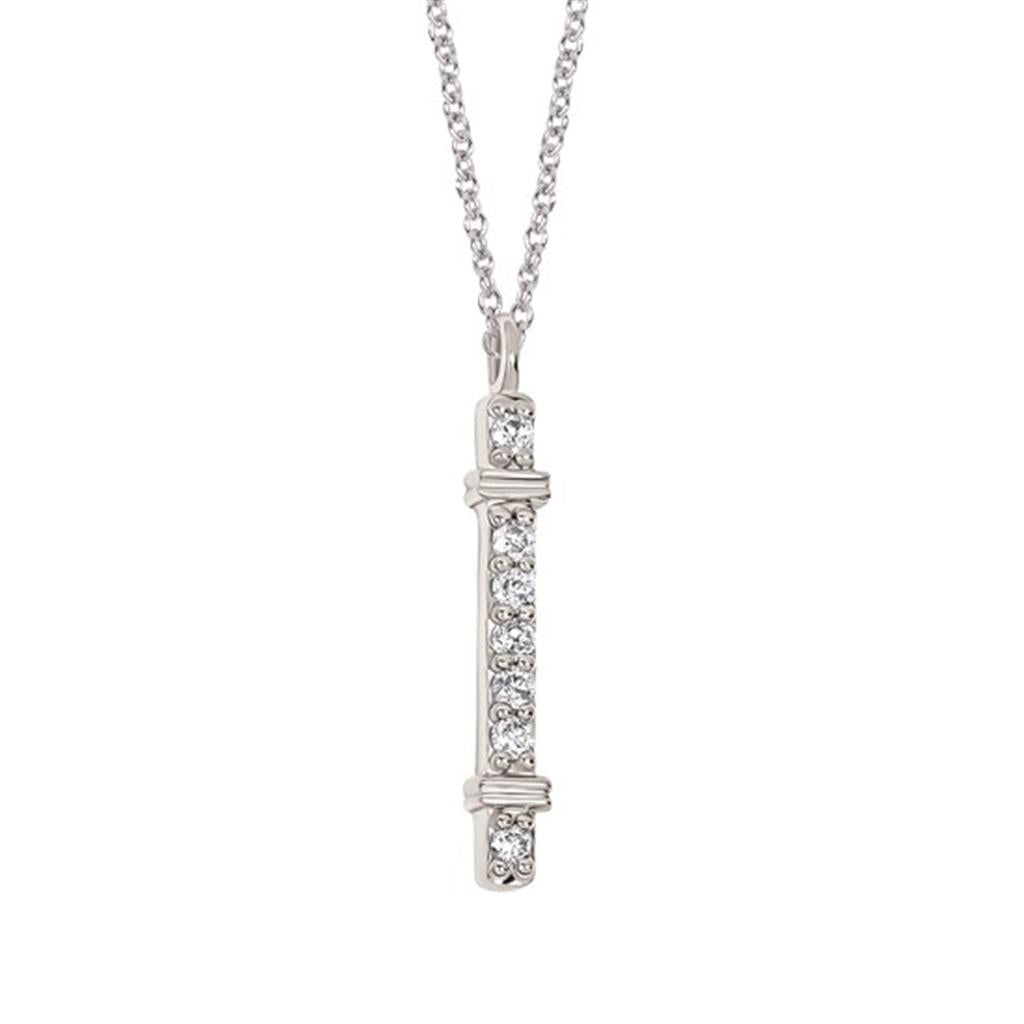 1/10 Ctw Diamond Necklace in Sterling Silver