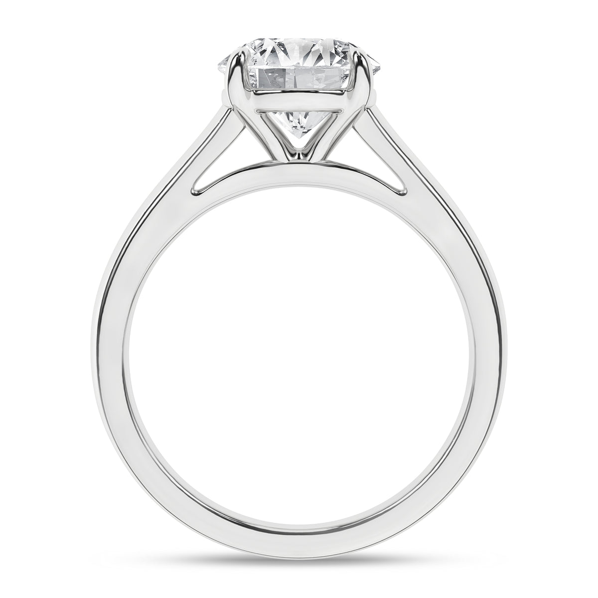 LGD 2CTW 14KWG Solitaire Engagement Ring F VS