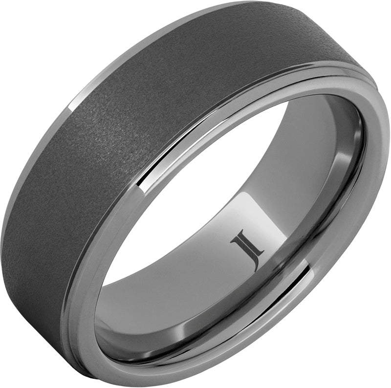 8MM TUNGSTEN CARBIDE MENS RING