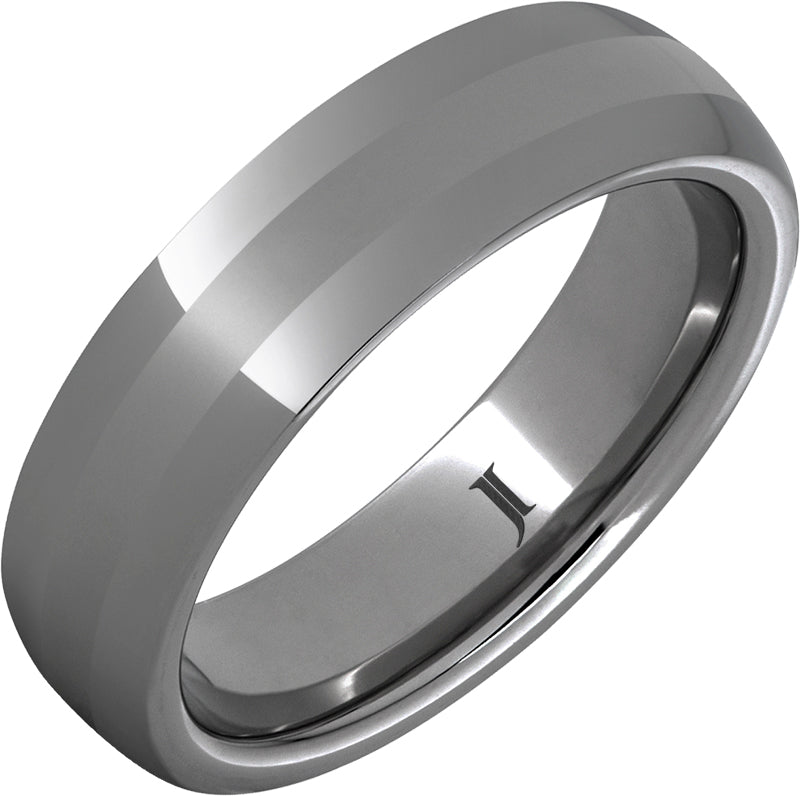 6MM RUGGED TUNGSTEN DOMED MENS