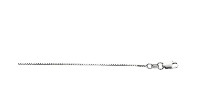 Sterling Silver 18 Box Chain with Lobster Clasp