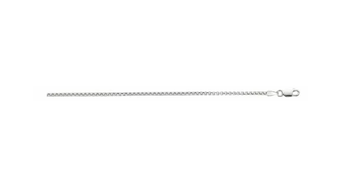 Sterling Silver 18" Round Box Chain with Lobster Clasp