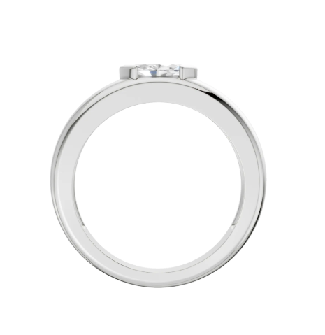 LGD .40CTW 14K Yellow Gold Marquise & Round Diamond Right-Hand Ring