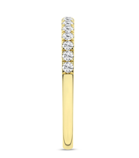 LGD .33CTW 14K Yellow Gold Straight Diamond Wedding Band
