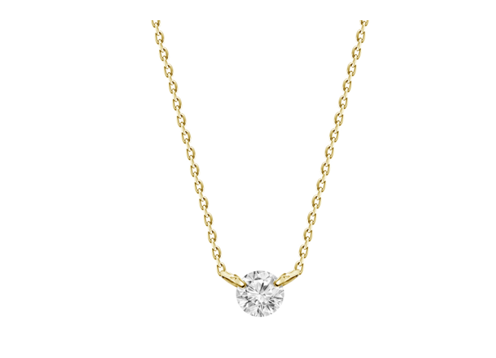 18K Yellow Gold .10CTW RBC DIA Necklace