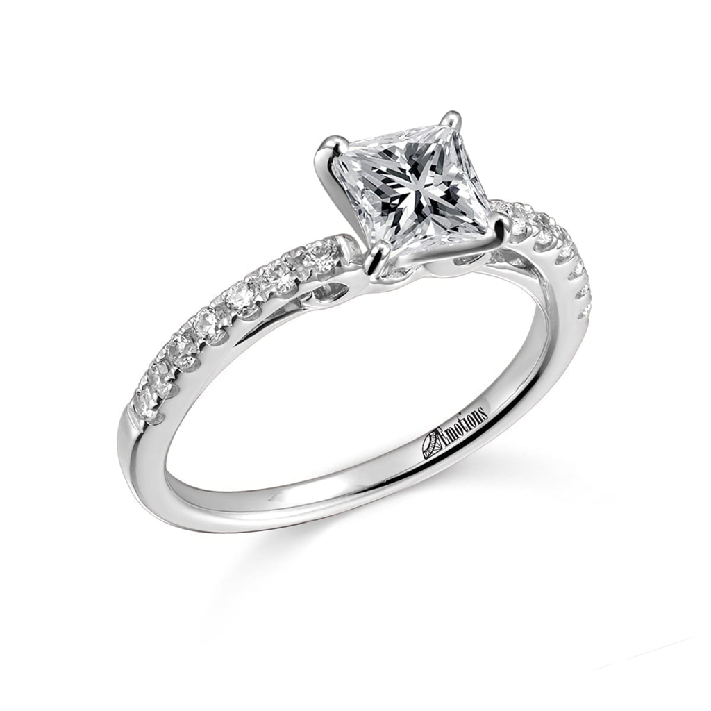 Elegant Diamond Ring Semi-Mount with .21Ct Diamonds