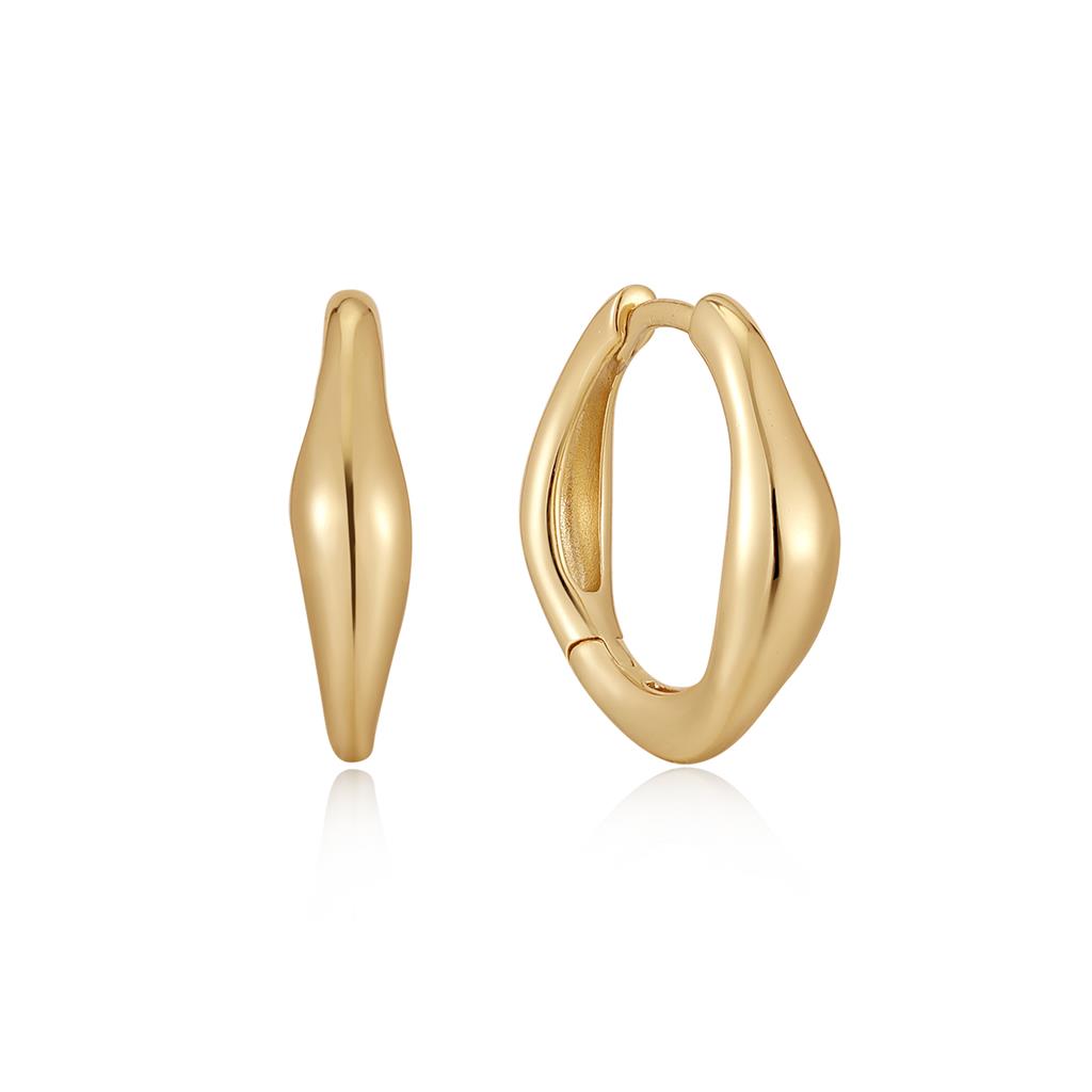 Chic Ania Haie Wave Huggie Hoop Earrings