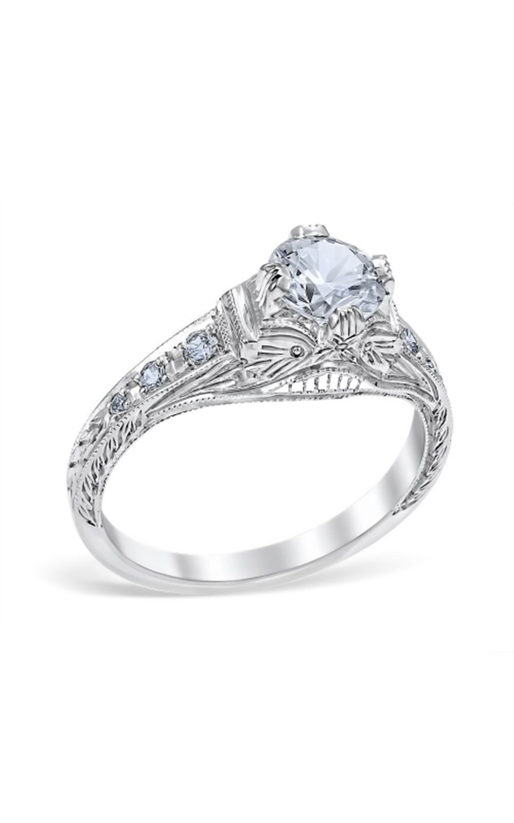 Fiorella Engagement Ring Semi-Mount – Floral-Inspired Elegance
