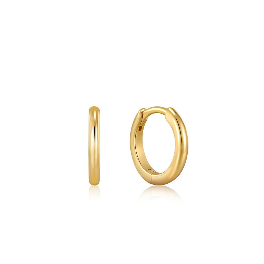 Sleek Ania Haie Smooth Huggie Hoop Earrings