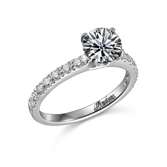 Timeless Ring Semi-Mount with .35Ct Diamonds