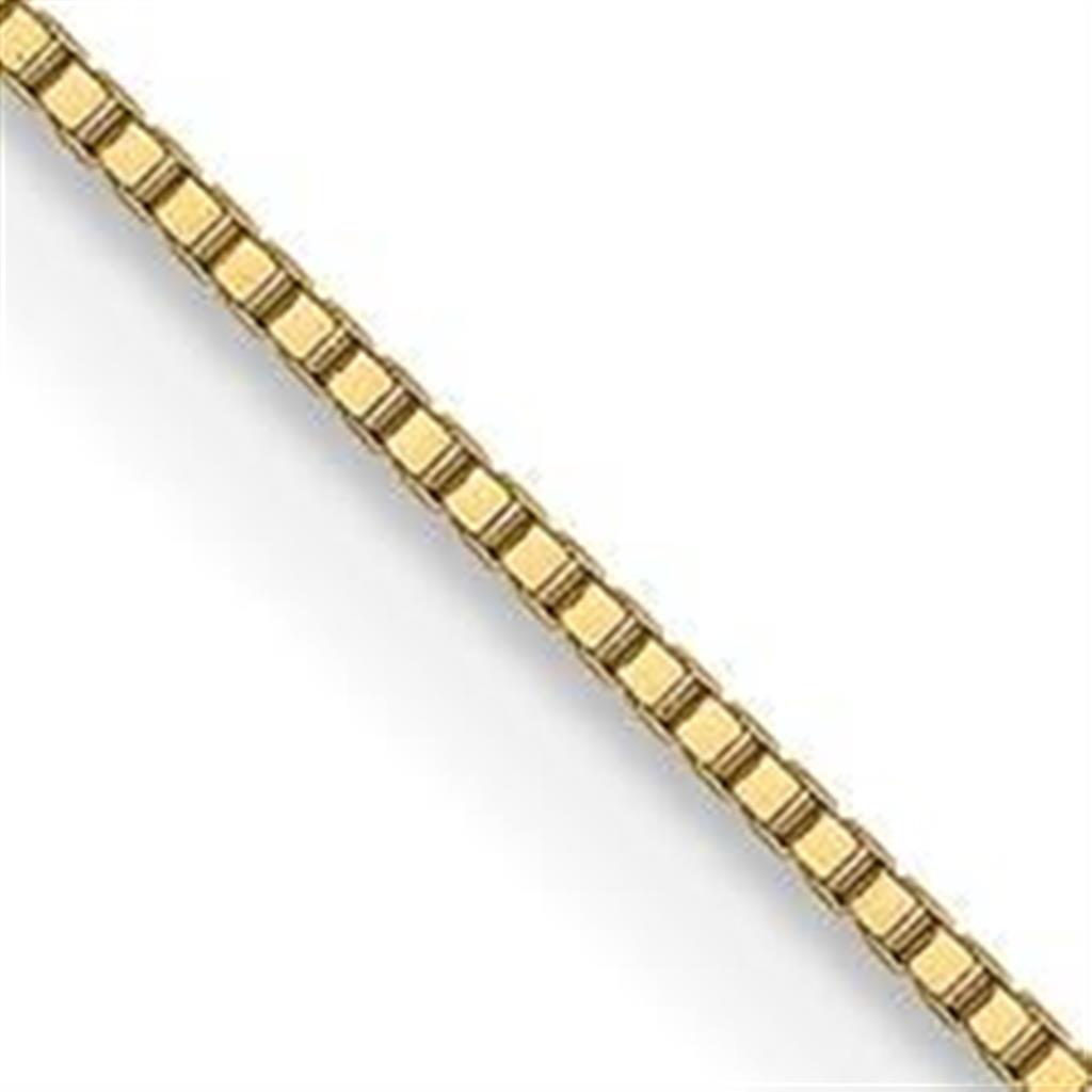 14KYG 18" .5MM BABY BOX CHAIN