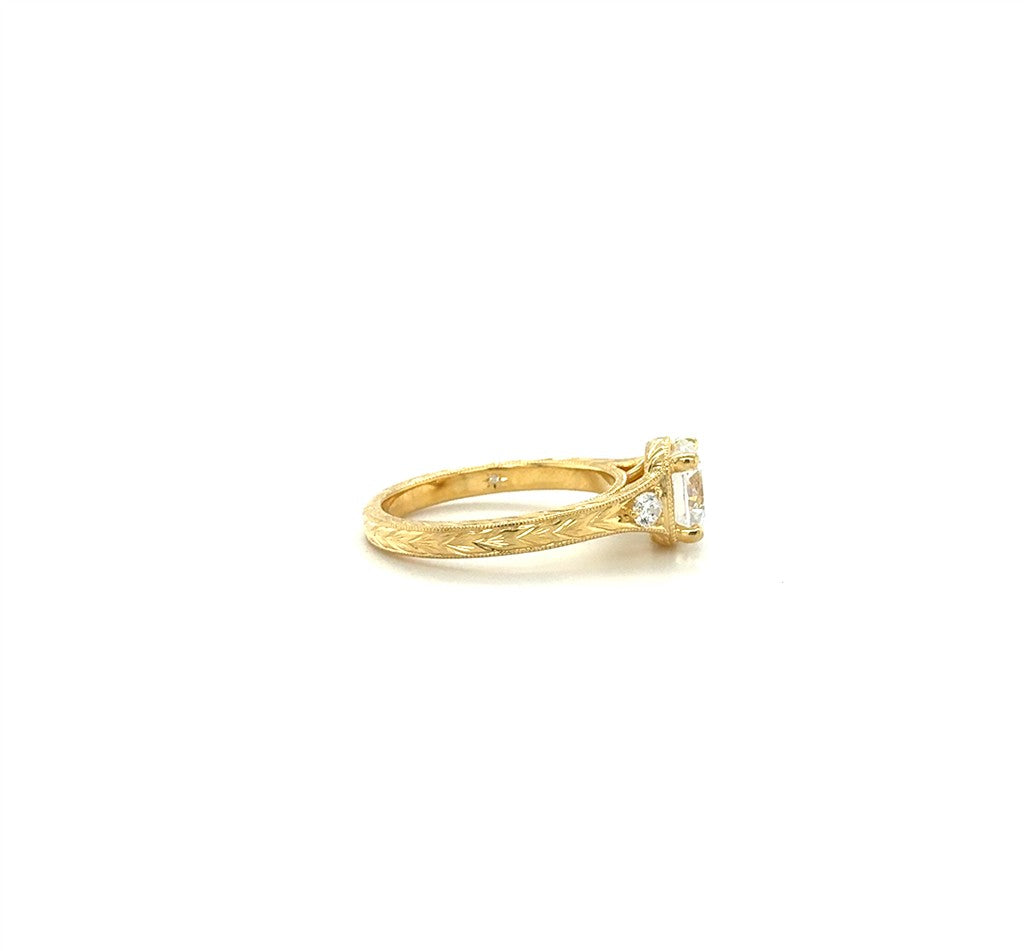 14K Yellow Gold Rayleigh Semi-Mount Engagement Ring