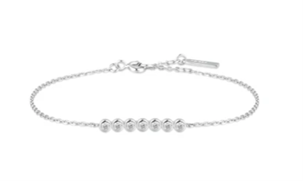 Ania Haie SS Bezel Set CZ Bracelet – Timeless Elegance